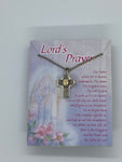 The Lord's Prayer Cross Shaped Locket with Message Scroll - St. Mary's Gift Store